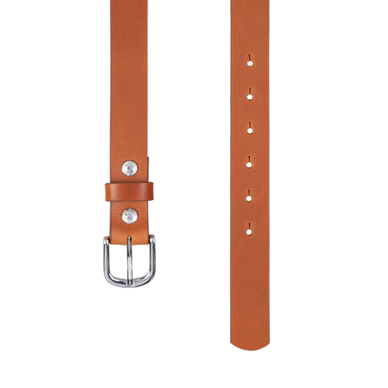 Gürtel COSMO Cognac 3cm ohne Schließe