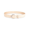 Damen Ledergürtel „Calvados“ – Vollleder, 4 cm, altsilber Schließe 4470
