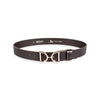 Damen Ledergürtel „Calvados“ – Vollleder, 4 cm, goldene Schließe 4125