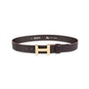 Damen Ledergürtel „Calvados“ – Vollleder, 4 cm, goldene Schließe 4876
