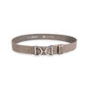 Damen Ledergürtel „Calvados“ – Vollleder, 4 cm, silberne Schließe 4126