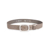 Damen Ledergürtel „Calvados“ – Vollleder, 4 cm, altsilber Schließe 4534
