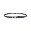 Damen Ledergürtel „Cosmo“ – Vollleder, 2 cm, silberne Schließe 2209