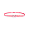 Damen Ledergürtel „Cosmo“ – Vollleder, 2 cm, silberne Schließe 2209