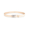 Damen Ledergürtel „Cosmo“ – Vollleder, 3 cm, silberne Schließe 3037