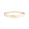 Damen Ledergürtel „Cosmo“ – Vollleder, 3 cm, goldene Schließe 3200