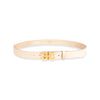 Damen Ledergürtel „Cosmo“ – Vollleder, 3 cm, goldene Schließe 3204