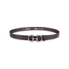 Damen Ledergürtel „Cosmo“ – Vollleder, 3 cm, silberne Schließe 3030