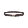 Damen Ledergürtel „Cosmo“ – Vollleder, 3 cm, goldene Schließe 3033