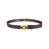 Damen Ledergürtel „Cosmo“ – Vollleder, 3 cm, goldene Schließe 3204