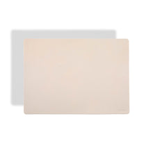  Tischset aus Leder Beige