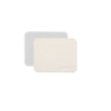 Glasuntersetzer aus Leder Beige